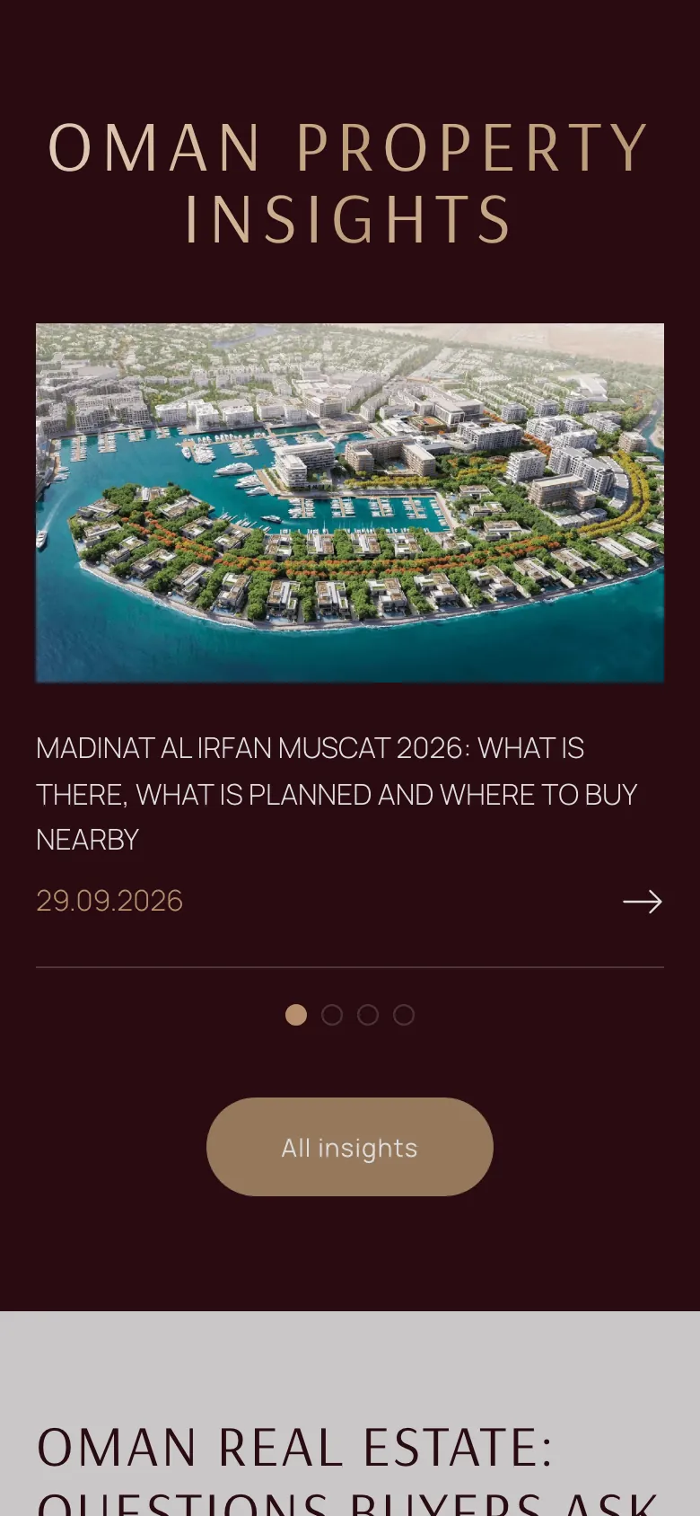 The insights library on a phone